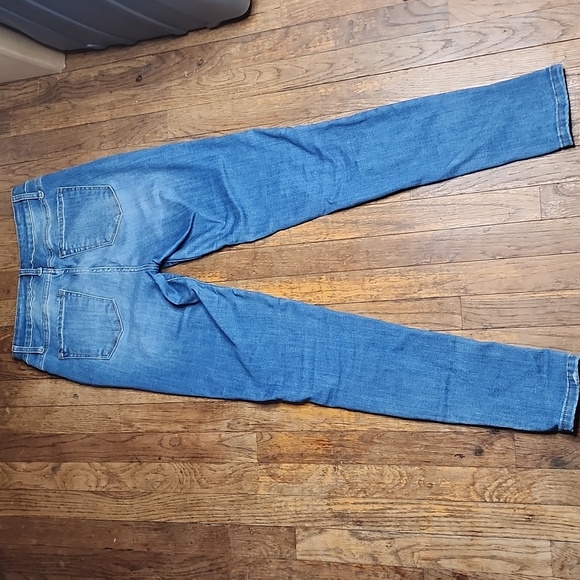 Stay In Line Patchwork Denim Stretch Jeans Large - Picture 6 of 8